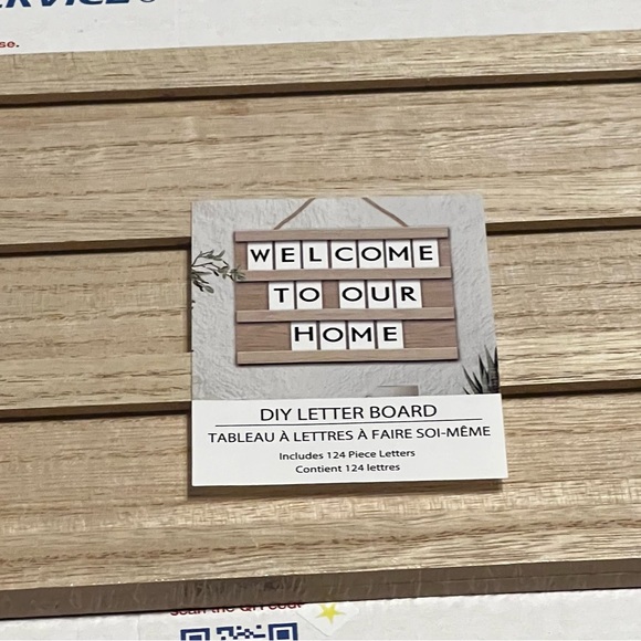 New MDF Hanging DIY Letter Board Wall Decor, 7.87 in x 6.69 in - Picture 8 of 12